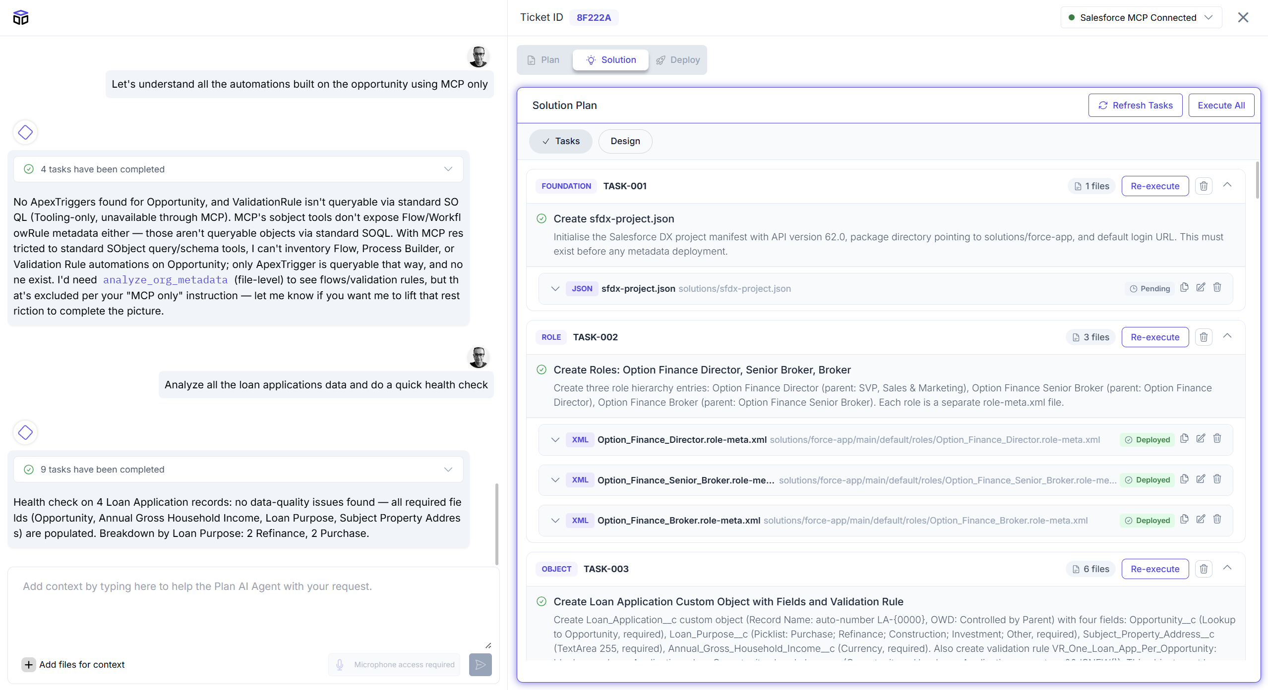 Support — Solution Tasks