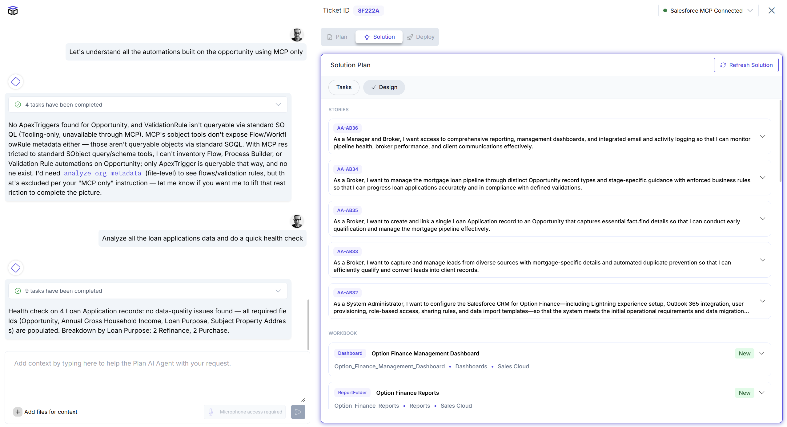 Support — Solution Design