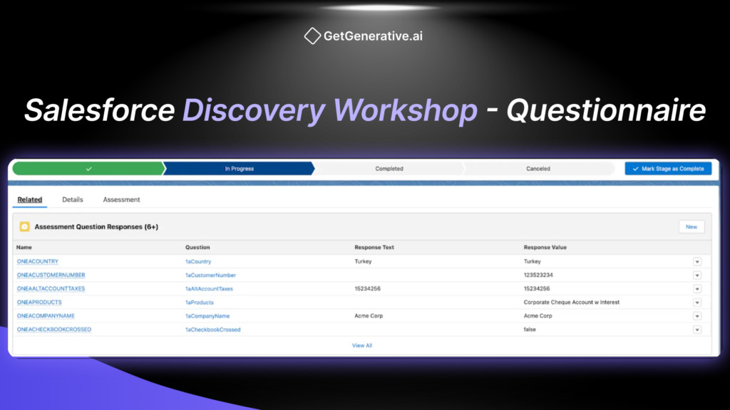 Salesforce Discovery Workshop – Questionnaire