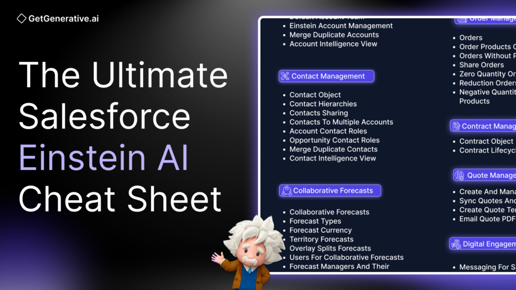 salesforce einstein ai cheat sheet
