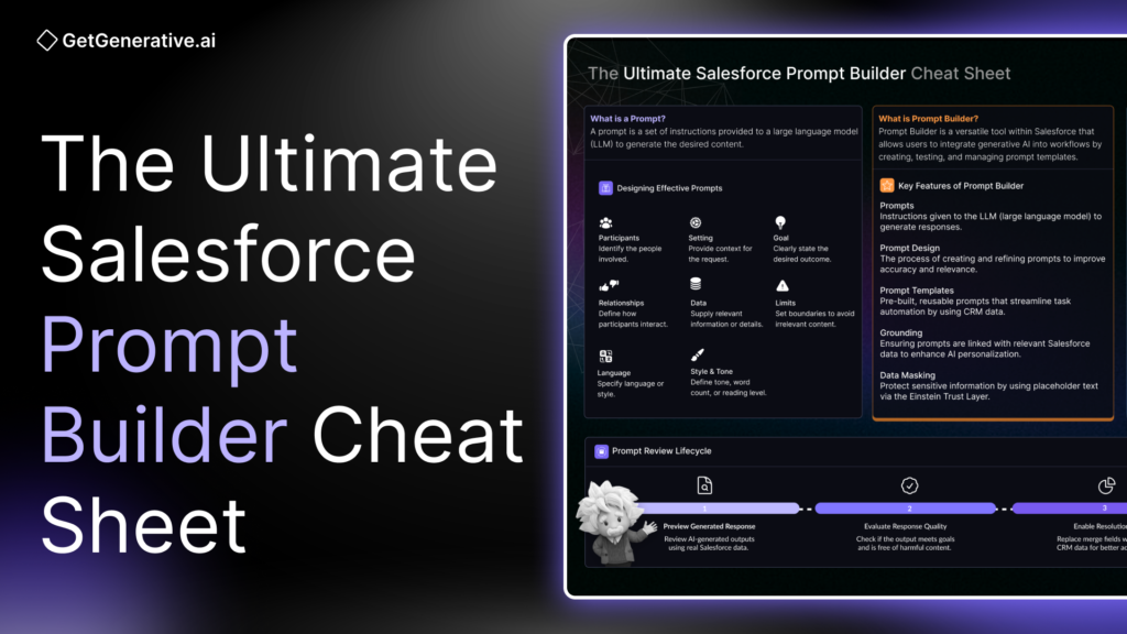 salesforce prompt builder cheat sheet