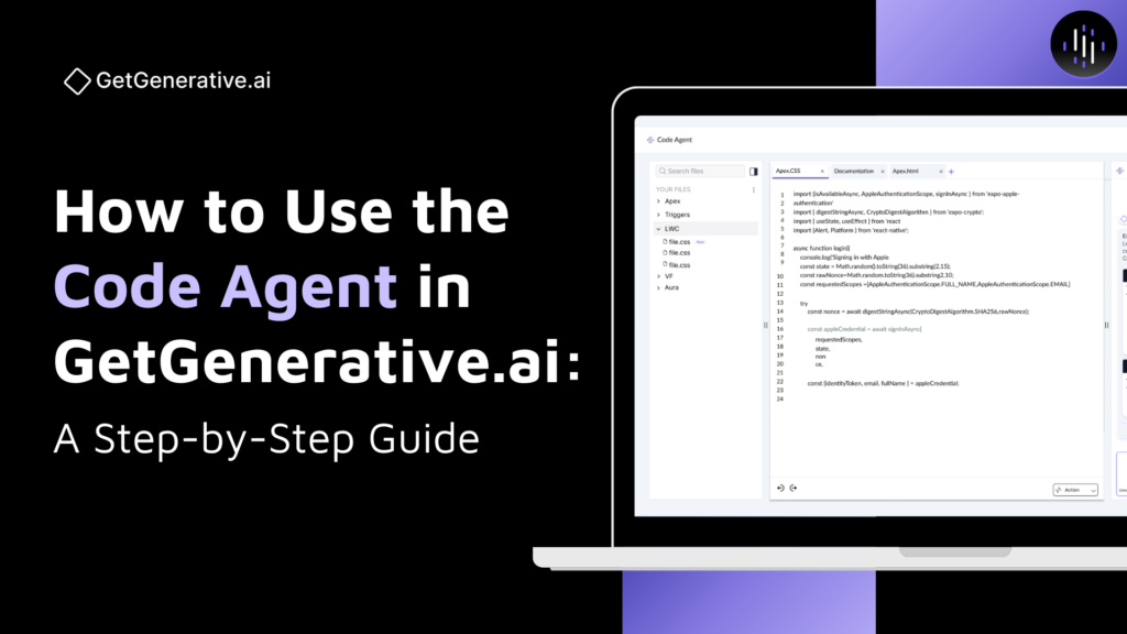How to Use the Code Agent in GetGenerative.ai: A Step-by-Step Guide