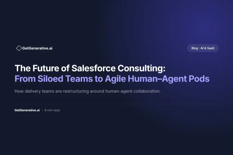 The Future of Salesforce Consulting: From Siloed Teams to Agile Human–Agent Pods