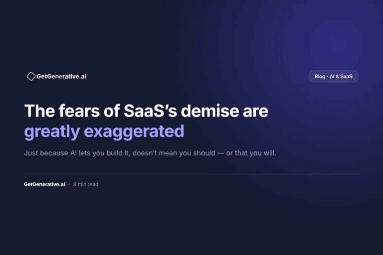 The Fear SaaS’s Demise due to AI Are Greatly Exaggerated
