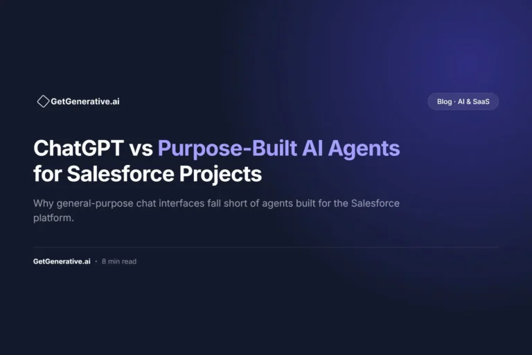 ChatGPT vs Purpose-Built AI Agents for Salesforce Projects