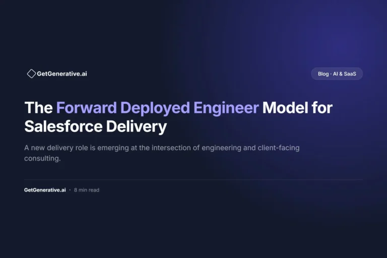 The Forward Deployed Engineer Model for Salesforce Delivery