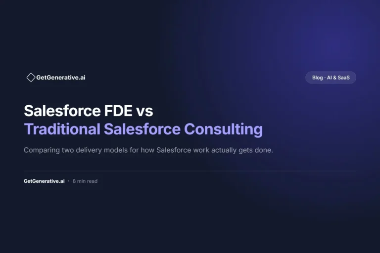 Salesforce FDE vs Traditional Salesforce Consulting