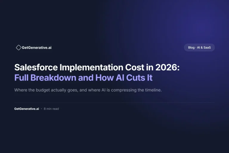 Salesforce Implementation Cost in 2026: Full Breakdown and How AI Cuts It