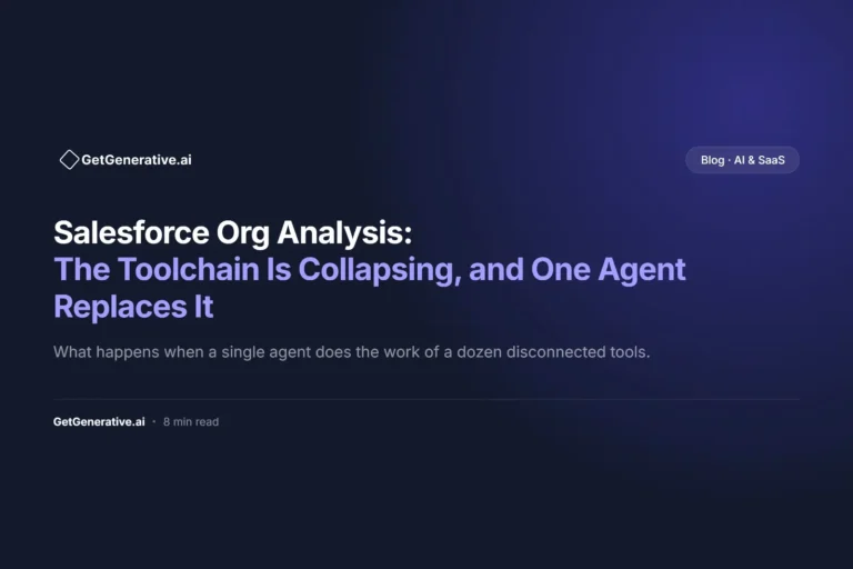 Salesforce Org Analysis: The Toolchain Is Collapsing, and One Agent Replaces It