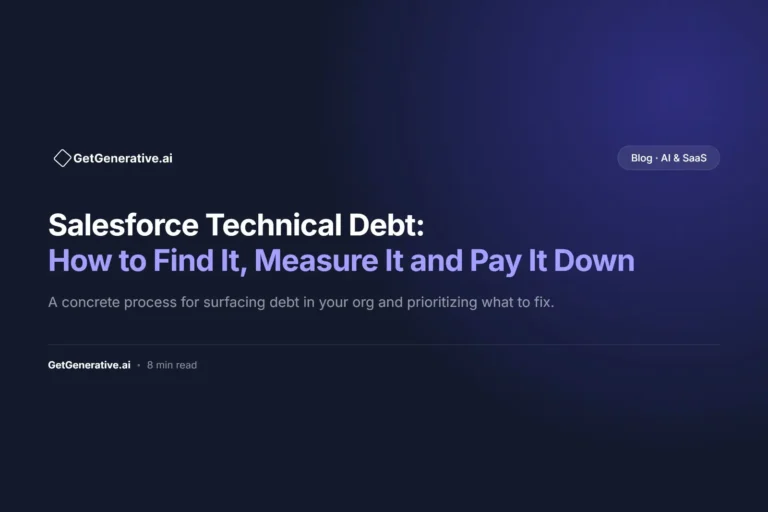 Salesforce Technical Debt: How to Find It, Measure It and Pay It Down