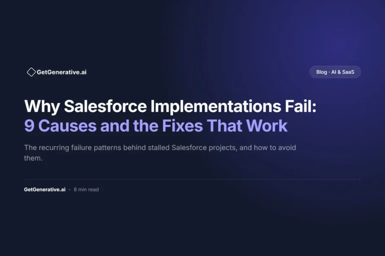 Why Salesforce Implementations Fail: 9 Causes and the Fixes That Work