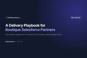 a delivery playbook for boutique salesforce partners