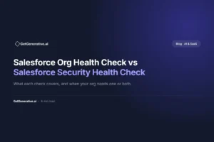 salesforce org health check vs salesforce security health check