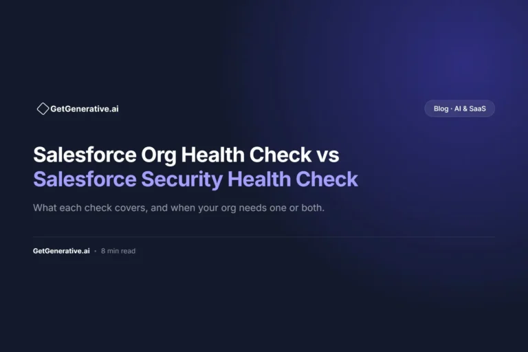 Salesforce Org Health Check vs Salesforce Security Health Check